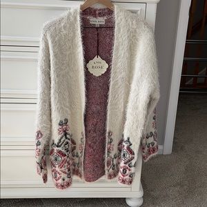 NWT “eyelash” cardigan